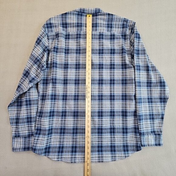 Thread & Cloth Flannel Shirt Women's XXL Blue Long Sleeve Button Down EUC - Picture 11 of 14
